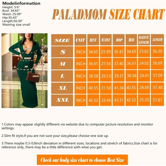 Women's Plus Size Deep V Neck Maxi Dress Ribbed Long Sleeve Clubwear - Picture 3 of 8